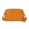 Vintage Faux Leather Crossbody Bag with Tassel Detail