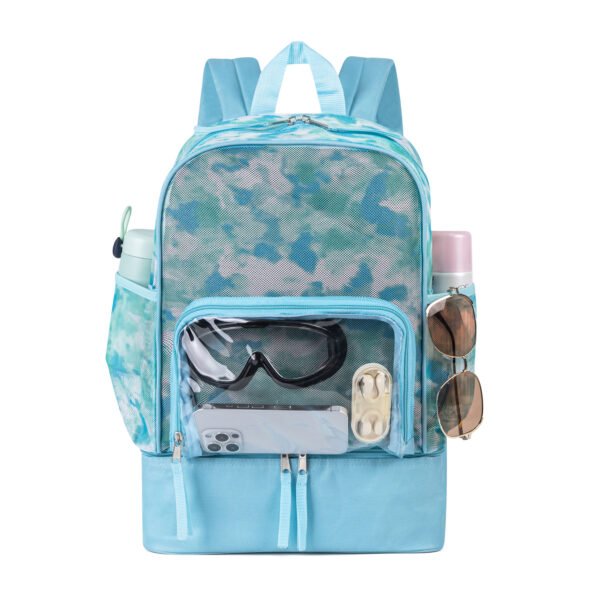 Breathable Mesh Beach Backpack Multi Pocket Design