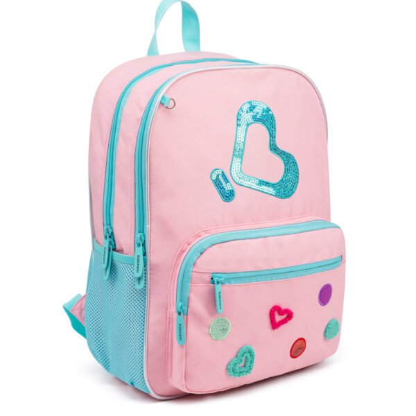 Students bookbag pink-blue backpack