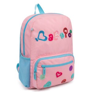 Students bookbag pink-blue backpack