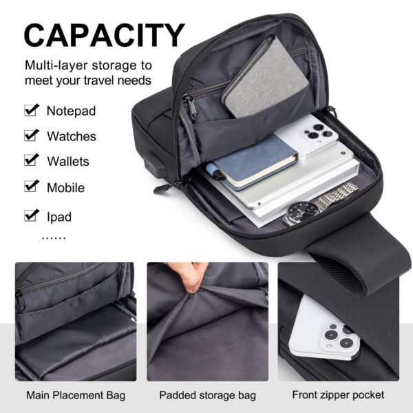 Fashion Polyester Men's Chest Bag