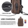 Fashion Leather Men's Chest Bag