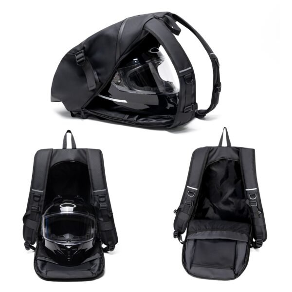 Motorcycle Bag Fashion Black Drive Backpack