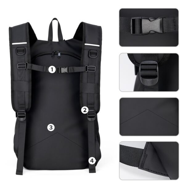 Motorcycle Bag Fashion Black Drive Backpack