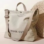 Canvas Tote Crossbody Bag for Students