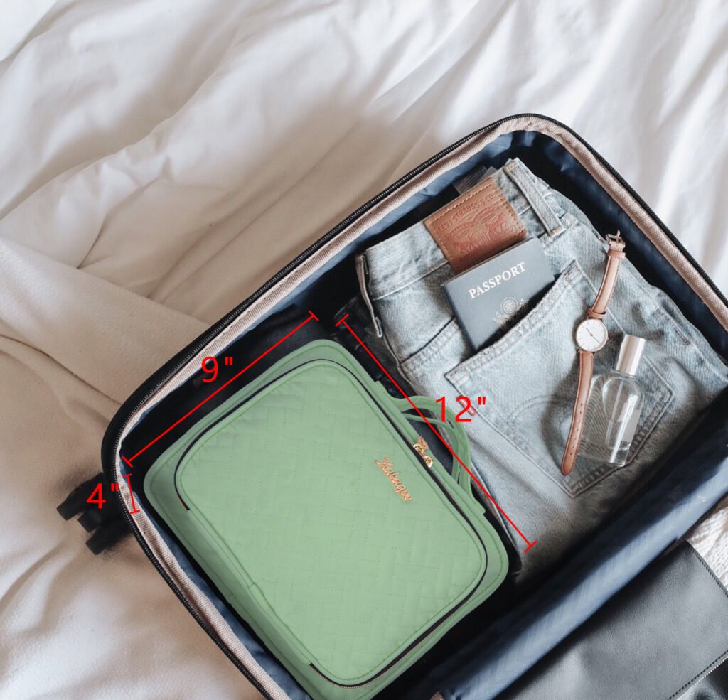 BP01334 Cosmetic Bag green detail (6)