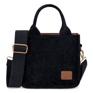 BP02021 Corduroy Tote Bag Black